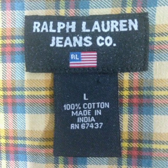 Ralph Lauren men size L cotton long sleeve shirt - Picture 3 of 4